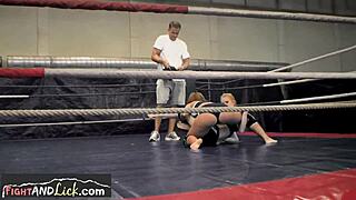 Are these European lesbian babes wrestling for dominance?