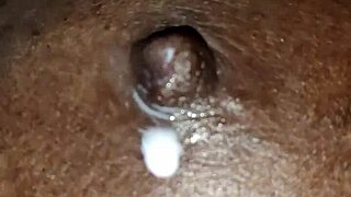 Indian Wife's Boobs Milk During Deepthroat and Pussy Licking