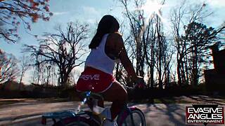 Why does she suck tattooed thug before pounding?