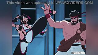 Dialogic street fighter hentai clips with wild footjob action, wanna see?