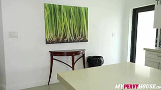 Mandy Rhea starts her morning bent over for hardcore doggystyle. What a routine!