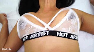 messy creampie for thai girlfriend