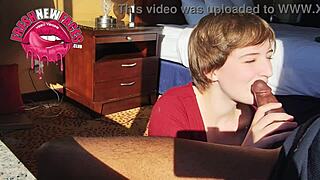 feeling so shy, my first time filming a deepthroat with cum in mouth