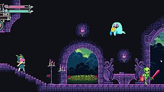 Flip Witch pixel hentai game ep 14, monster girl, drain my balls with femdom!