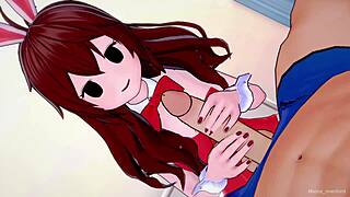 my girlfriend in bunny cosplay begs to be fucked hard?