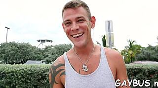 Feeling the passion in this lusty blowjob contest with sexy gay guys