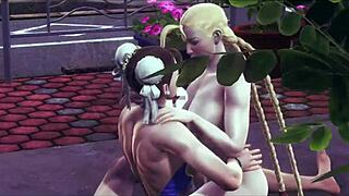 Slut Fighter II: Chun Li vs Cammy in a Naughty Battle