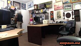 Wow, busty blonde stripper gets banged by pawn guy