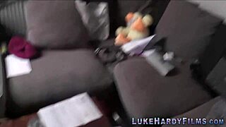 Brunette Rides British Pornstar Luke Hardy's Monster Cock In Pov