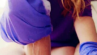 Gloves Make Masturbation Feel So Intense with Cum