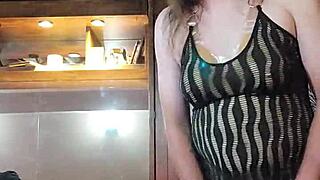 I’m getting so naughty modeling sexy dresses as a brunette ladyboy in part 5.