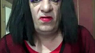 shy bisexual crossdresser fills himself up in homemade fun