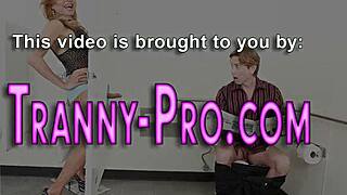 look at that tranny getting her tits jizzed on in this hardcore scene