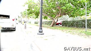 Feeling the passion in this lusty blowjob contest with sexy gay guys