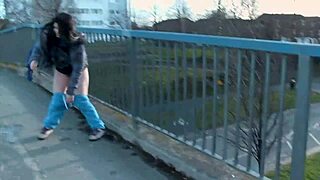 man, watching her strip and piss on the street is insane madness