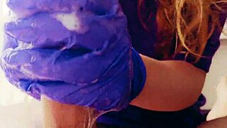 Gloves Make Masturbation Feel So Intense with Cum