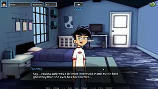 Having fun in shower amity park