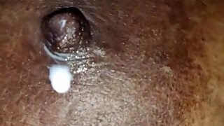 Indian Wife's Boobs Milk During Deepthroat and Pussy Licking