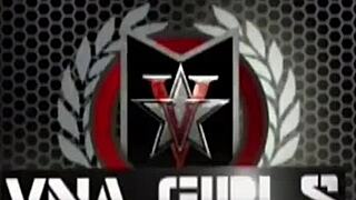 a sultry brunette maxine teases in lingerie, showing off big natural tits