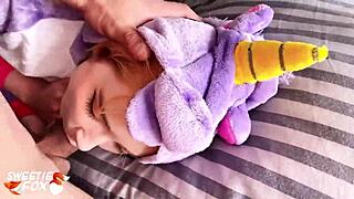 Babe Blowjob And Hard Pussy Fuck In The Morning Pov - Facial In The Kigurumi