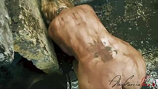 I teach my zombie friend to fuck with big tits and ass in quickie