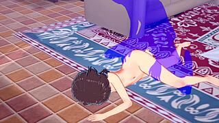 konosuba hentai - megumin gets creampie fucked - japanese asian manga anime game porn 😈