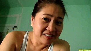 amateur asian webcam blowjob with teasing and big tits