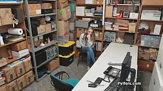 Deep Pussy Fuck After Shy Footjob At The Office