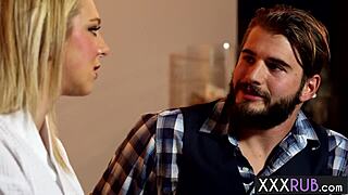 Blonde Milf Tiffany Watson Rides Client's Big Cock After Massage