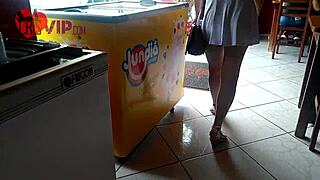 cristina almeida flashing in restaurant, filmed by cuckold husband 😏