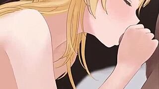 Enjoy this cute blonde animation of a special kiss.