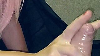 Ever seen a whore lick balls while face-fucked hard?