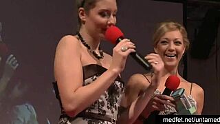 Strippers teasing audience