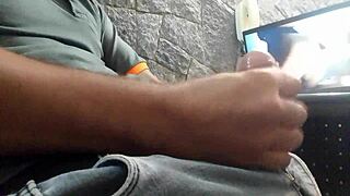 Soloboy masturbates intensely