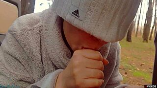 blowjob milf whore from highway, cum on face