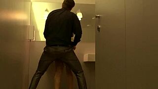 European babe sucks dick like a pro while stroking another for a hot cumshot finish. Wild handjob action!