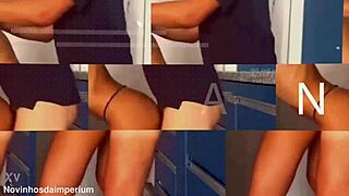 Can You Handle This Red Thong Teen's Bareback Ride?