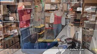 Deep Pussy Fuck After Shy Footjob At The Office