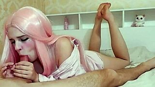 Princess Bu66legum Charms With Legs While Sucking Cock