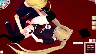 C cup JK Eleanor Orikara in exotic 3D hentai game