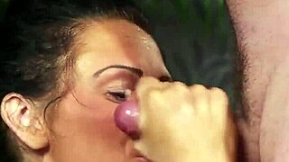 Unusual Model Gets Cum Shot On Face, Gulping Cream