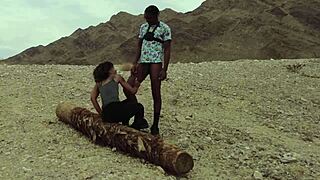 taking the condom off during morning hike