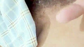 Penetrating and fingering my stepdaughter as she cums intensely