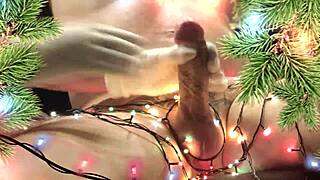 neighbor's christmas gift with hands and mouth surprises me