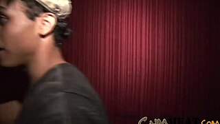 Cum meat - bareback threesome in glitter 😈