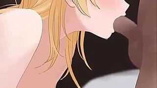 Enjoy this cute blonde animation of a special kiss.