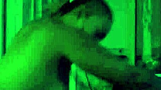 Early morning ebony riding that big cock?