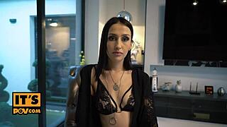 pov with fit jessica night riding and banging hard