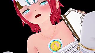 JK magical warrior falls to male domination and squirting in hentai