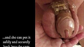 male chastity hypno begins as your weak penis becomes your wife's toy